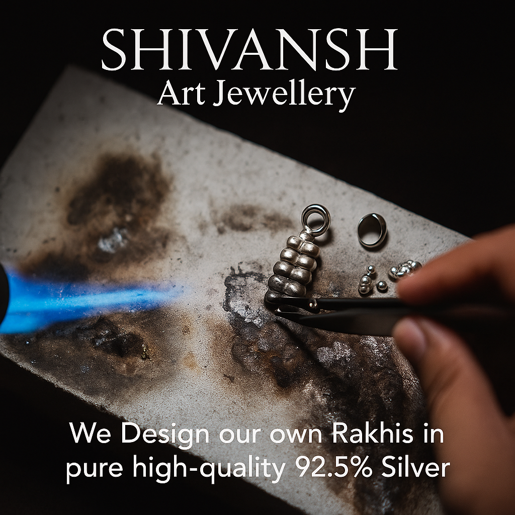 92.5 Sterling Silver Om Rudraksha Bracelet Rakhi