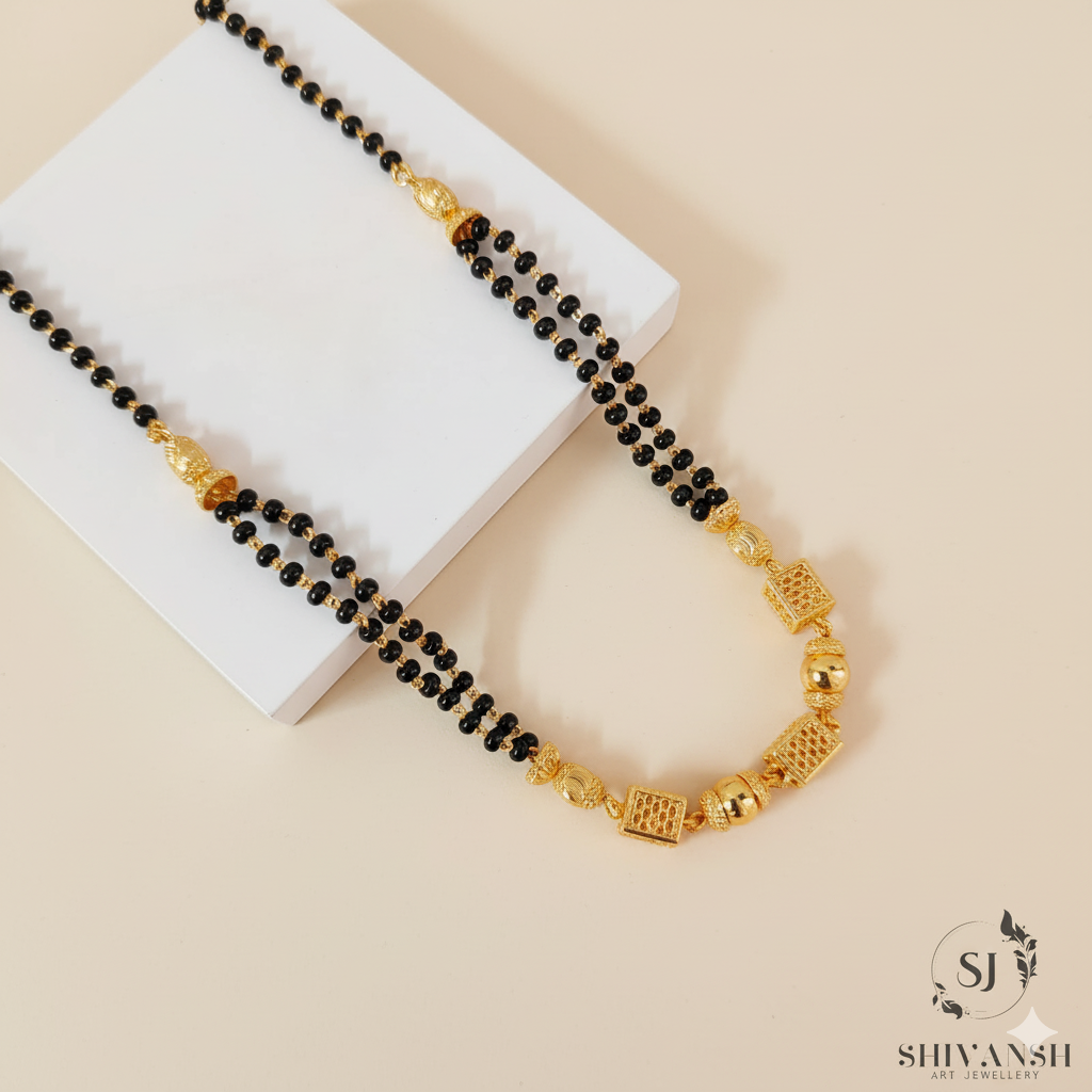 Festive Look 1 Gram Gold Plated Mangalsutra