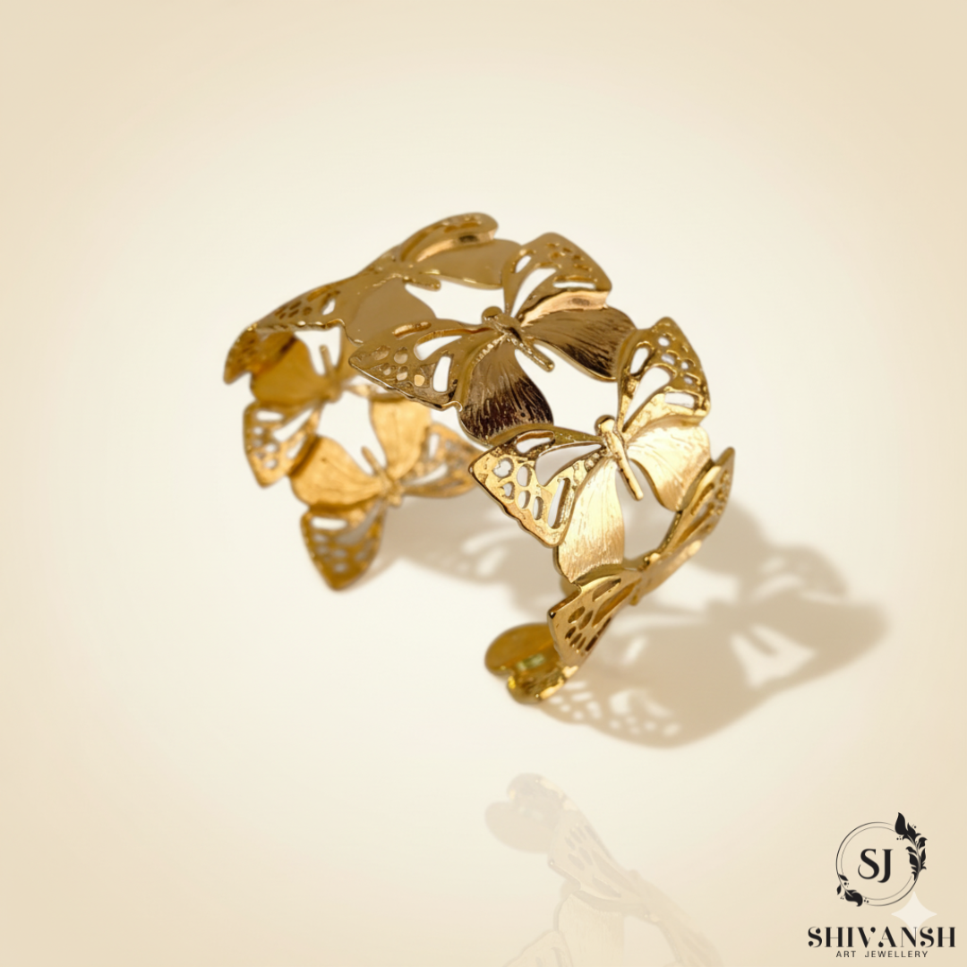 STATEMENT ADJUSTABLE BRASS CUFF