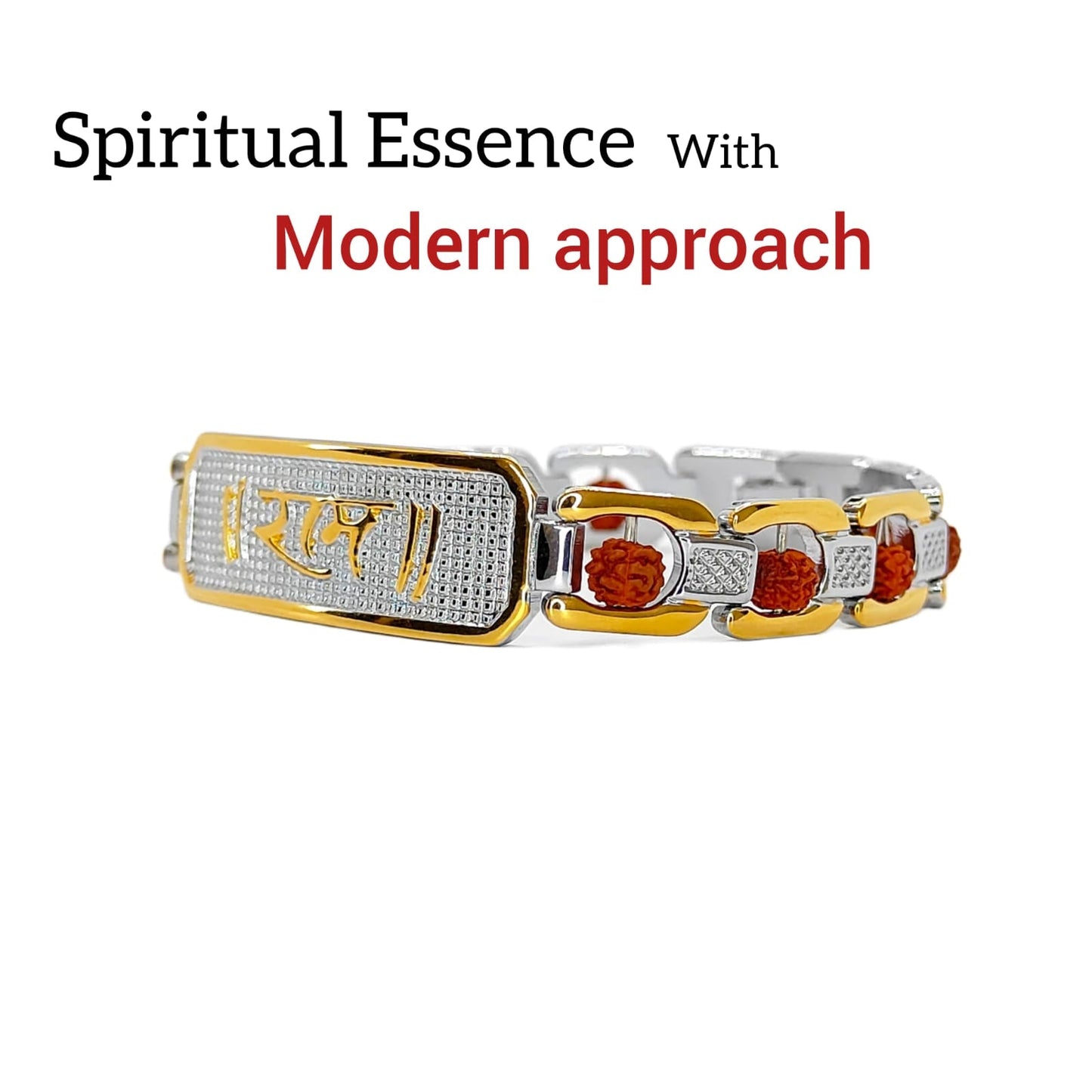 Gold Plated Ram Rudraksha Bracelet SJ-BR-13 Shivansh art jewellery