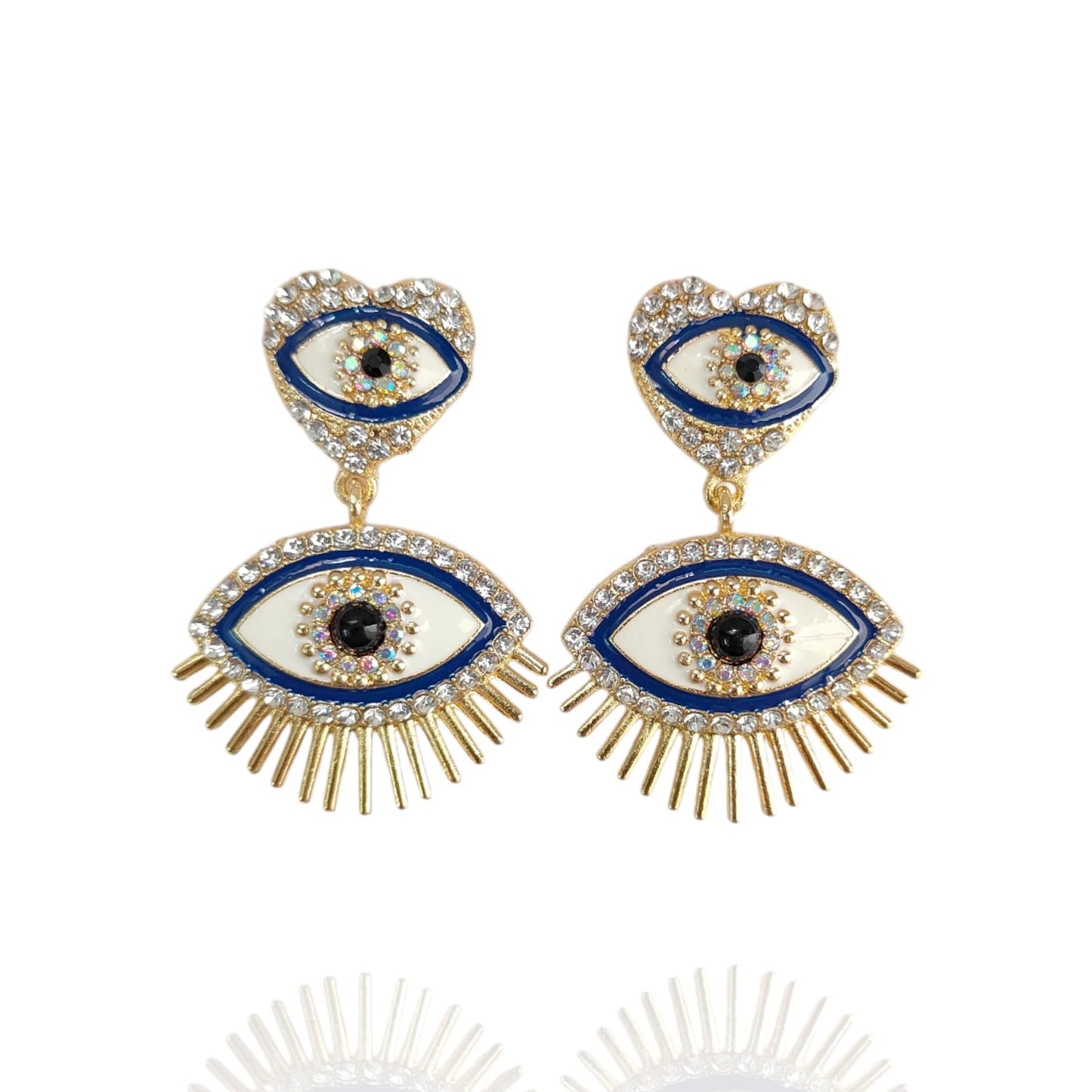 EVIL EYE STATEMENT EARRING