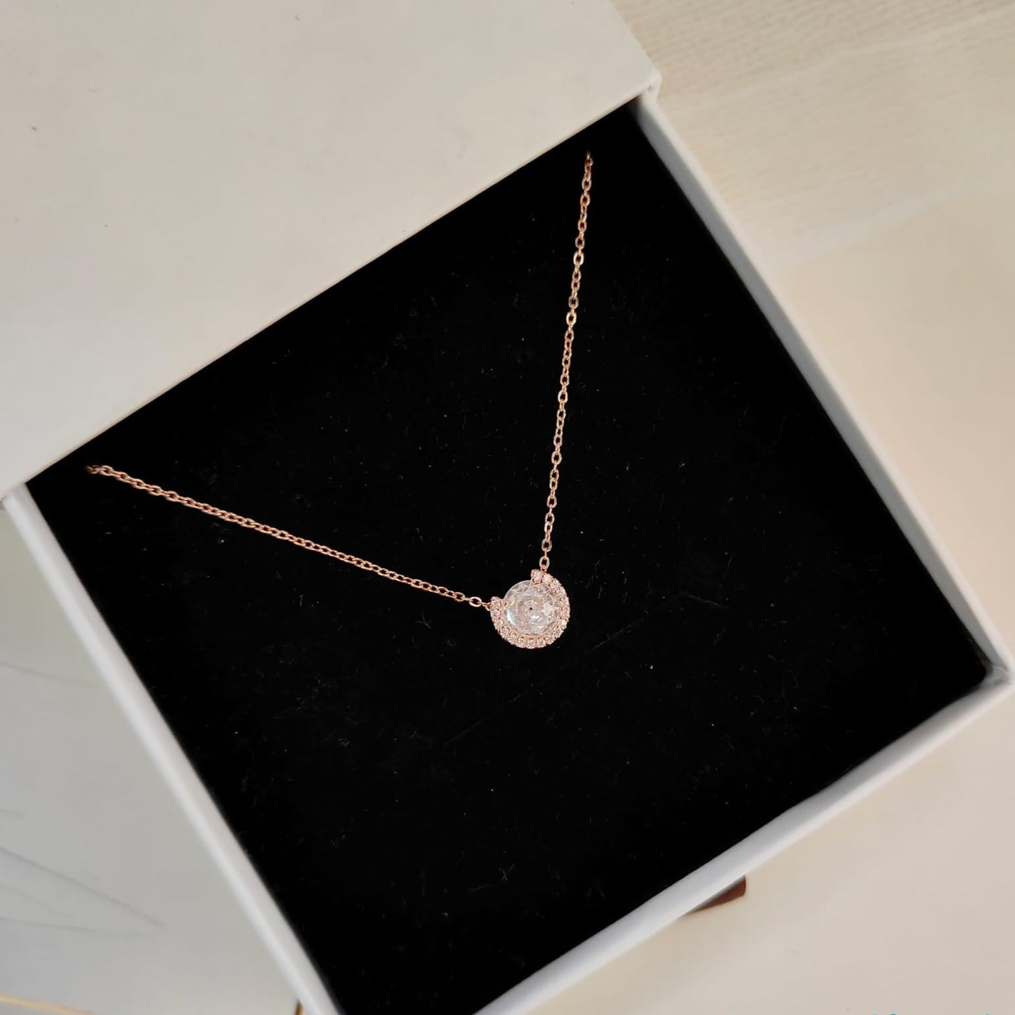 SOLITAIRE HALF RING NECKLACE 315