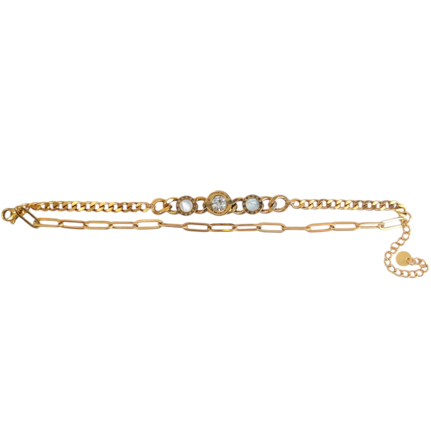 TWO LAYER CRYSTAL BRACELET