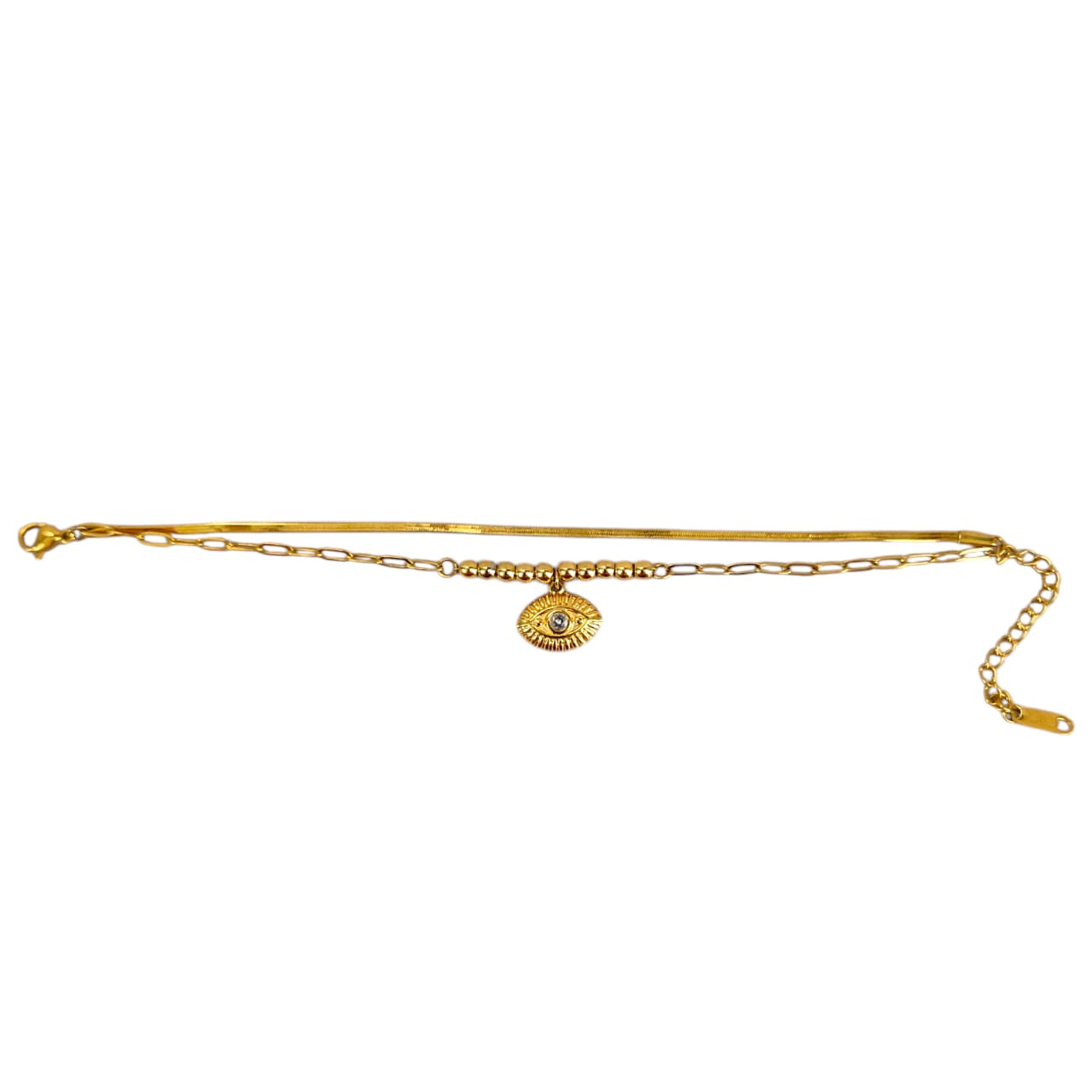 TWO LAYER CHARM BRACELET