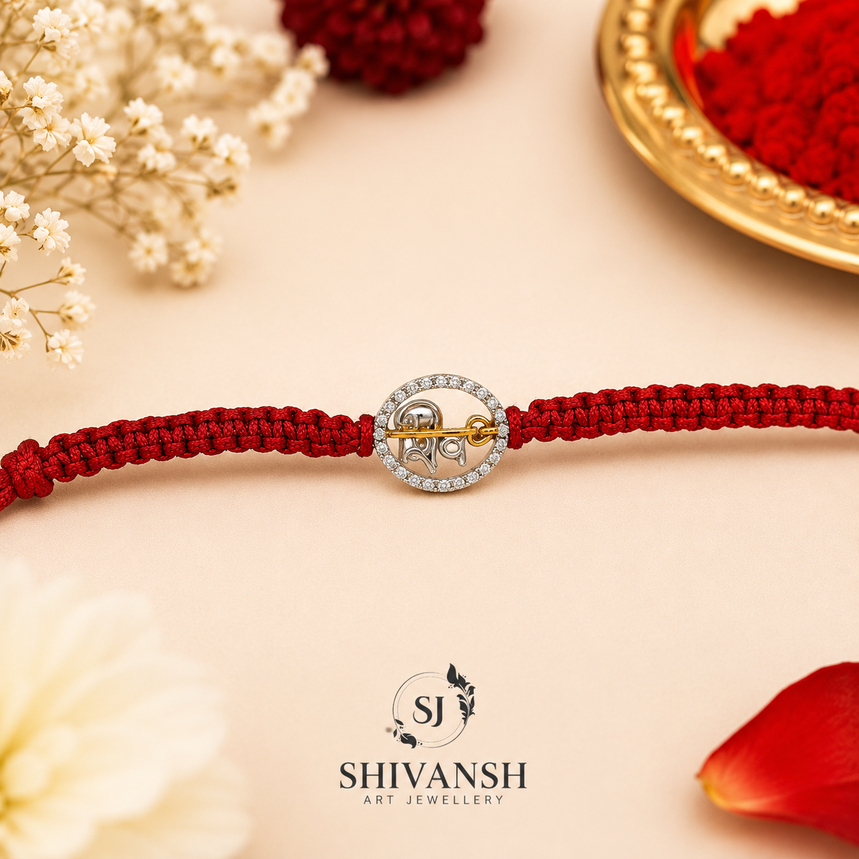 Exclusive 92.5 Sterling Silver Shiv Rakhi