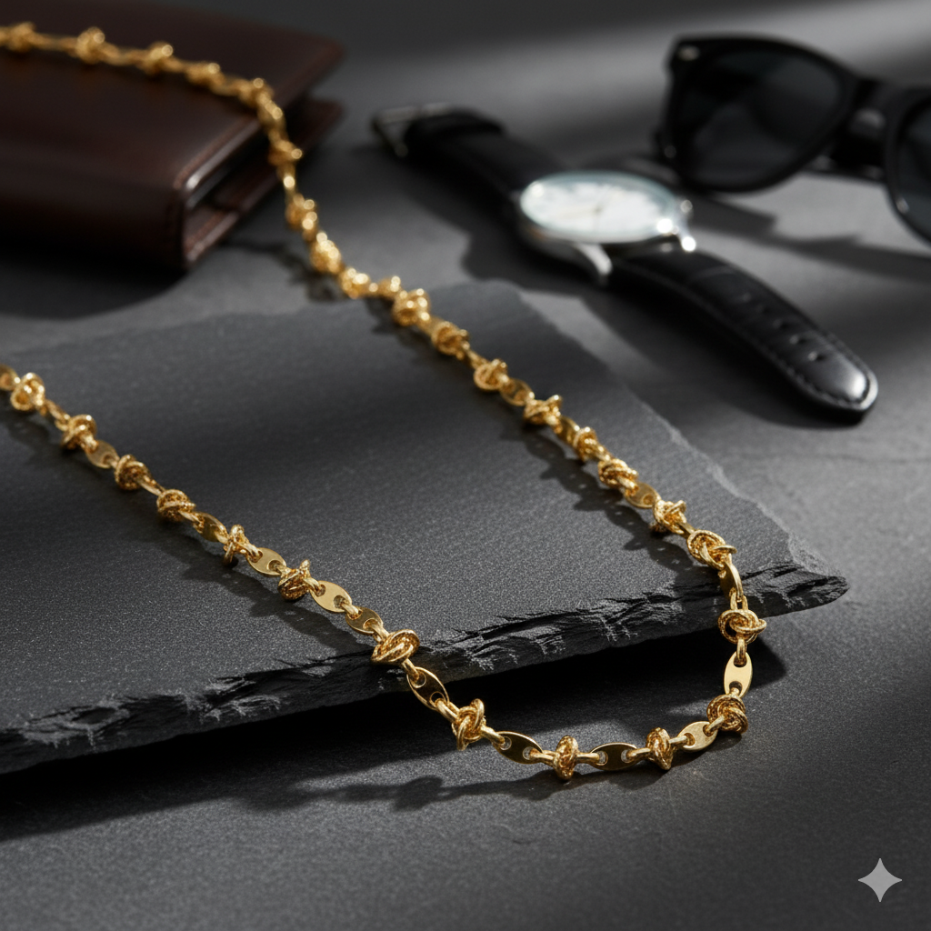 Trendy Gold Plated Chain for Men