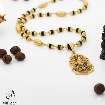 Exclusive Gold Plated Rudraksha Mala with Tirupati Pendent MP-26