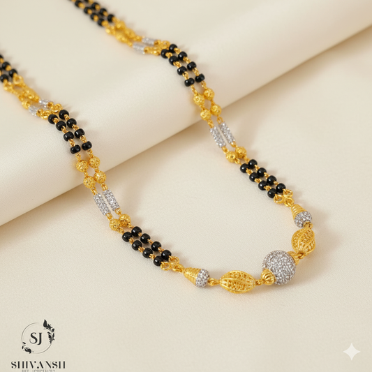 Bridal-Style 1 Gram Gold Plated Mangalsutra