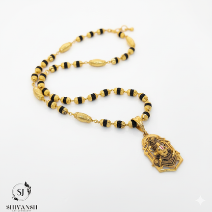 Exclusive Gold Plated Rudraksha Mala with Tirupati Pendent MP-26