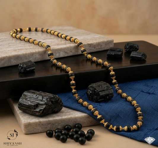 Gold Plated Simple Karungali Mala KL-01