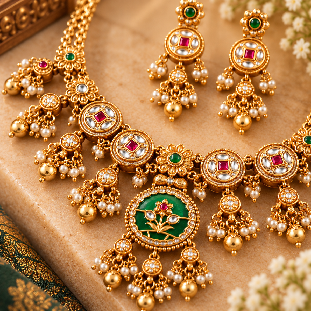 Mayurika Heritage Necklace Set-07