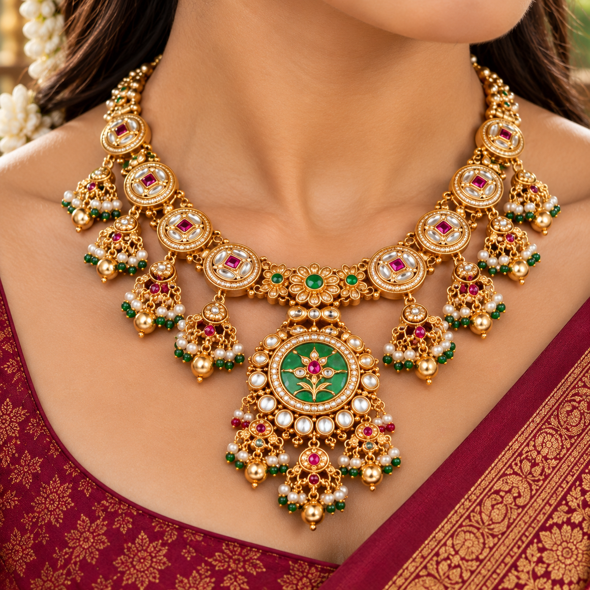 Mayurika Heritage Necklace Set-07
