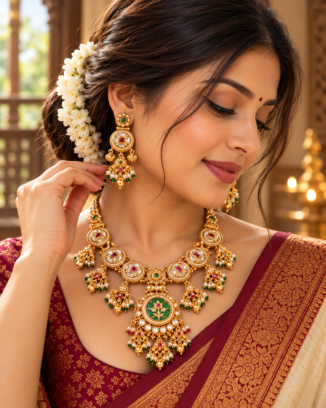 Mayurika Heritage Necklace Set-07