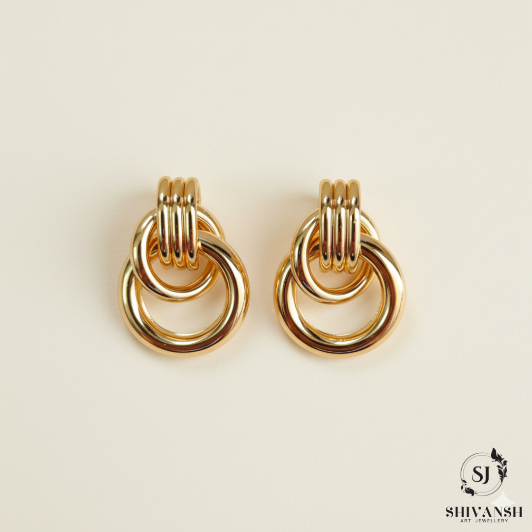 SPARK 18K GOLD PLATED STUD