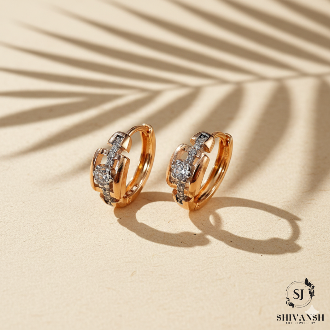 BLOOM ROSEGOLD HOOPS