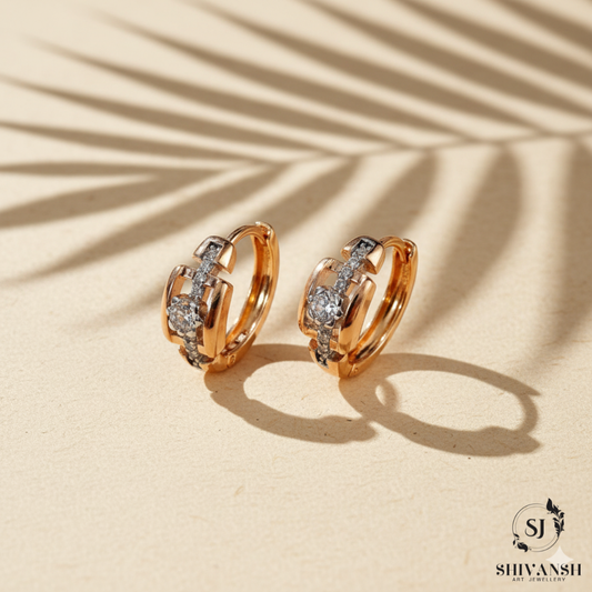 BLOOM ROSEGOLD HOOPS