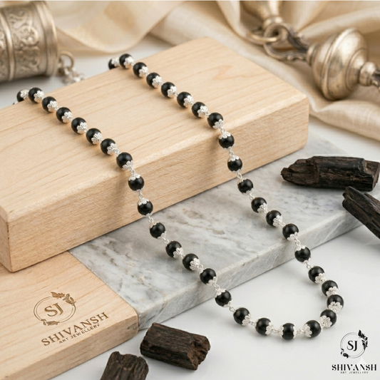 Silver Plated Eternal Karungali Mala KL-06