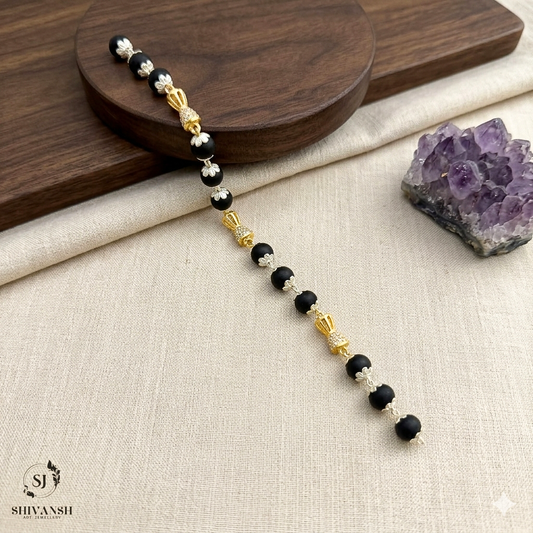 Karungali Bracelet with Diamond Beads BR-04