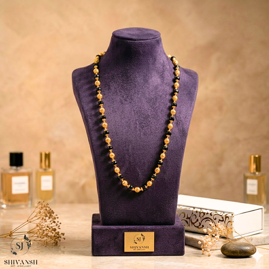 Stylish Gold Plated Crystal Chain For Men