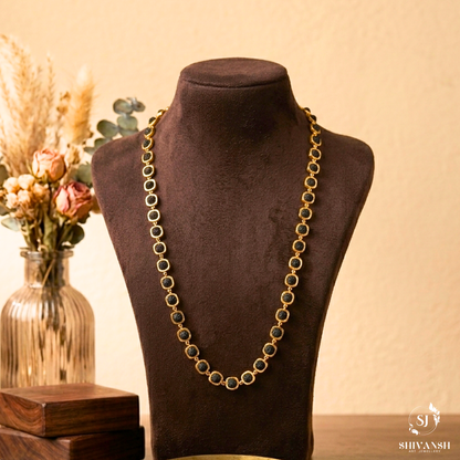 Simple Square Ring Rudraksha Mala SJ-ML-10