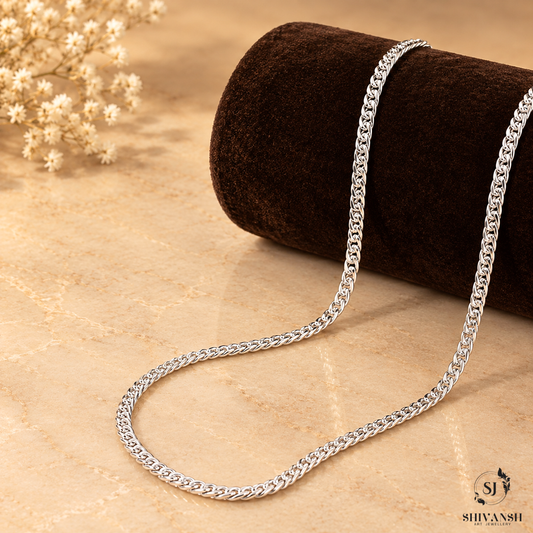 Men’s Silver Plated Cuban Link Chain