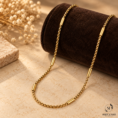Classic Gold Finish Chain for Men