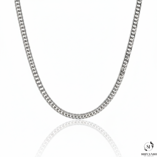 Men’s Silver Plated Cuban Link Chain