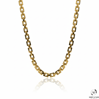 Men’s Gold Plated Box Link Chain
