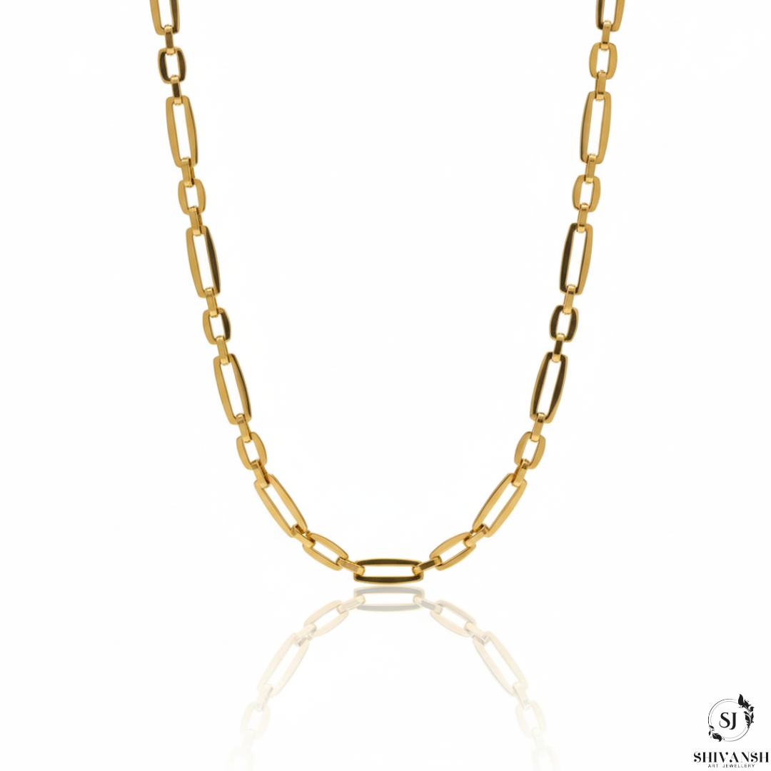 Men’s Gold Plated Oval Link Chain