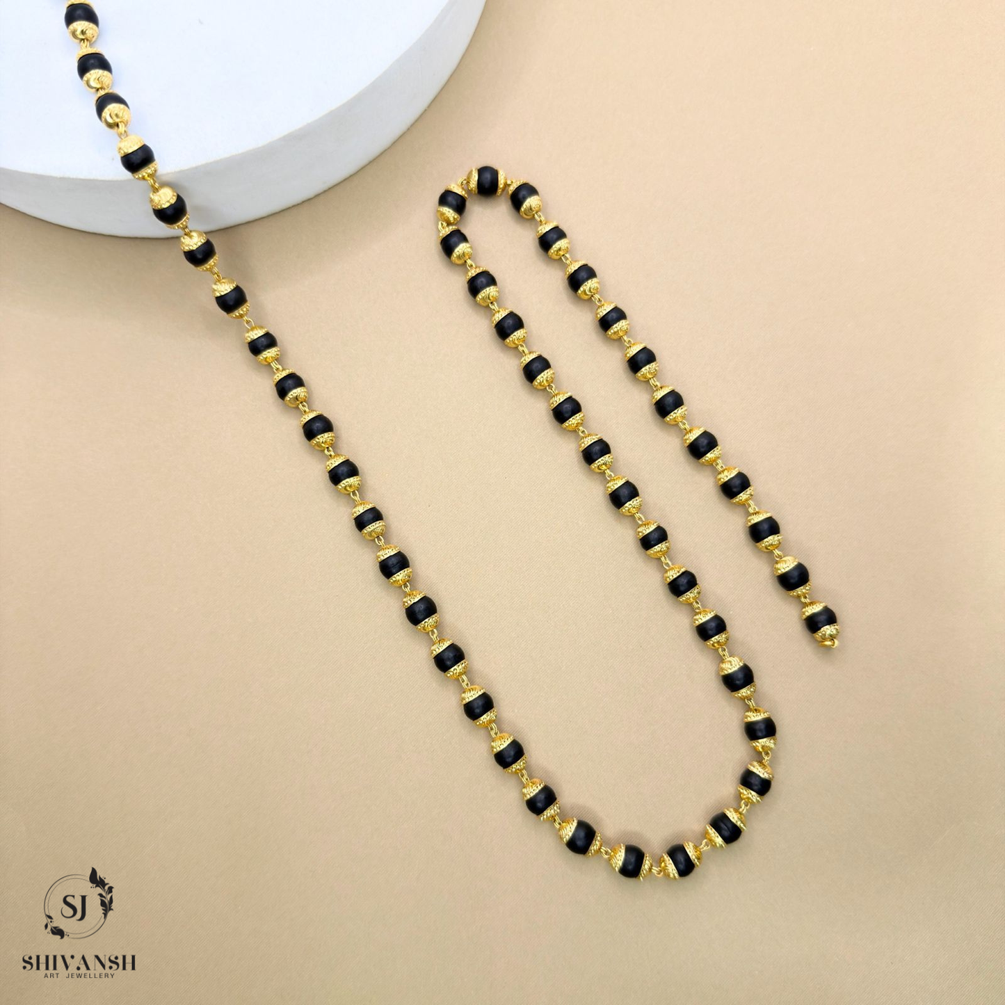 Gold Plated Simple Karungali Mala KL-01