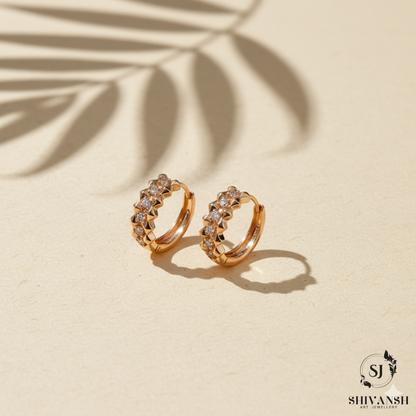 BLING ROSEGOLD HOOPS