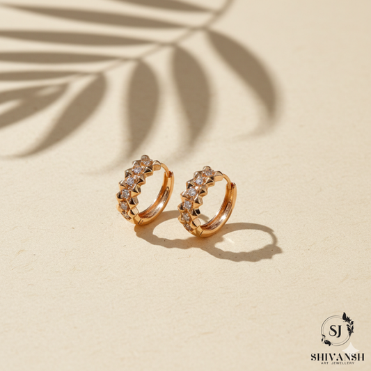 BLING ROSEGOLD HOOPS