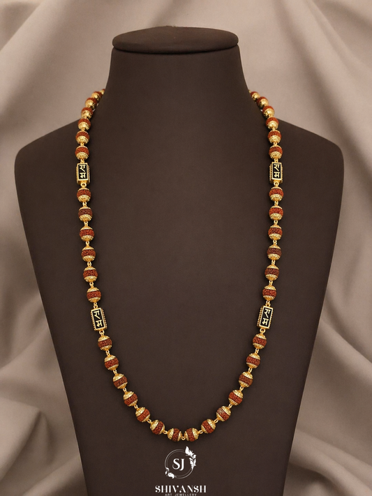 Exclusive Ram Pic Brown Rudraksha Mala ML-28