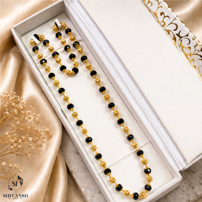 Stylish Gold Plated Crystal Chain For Men