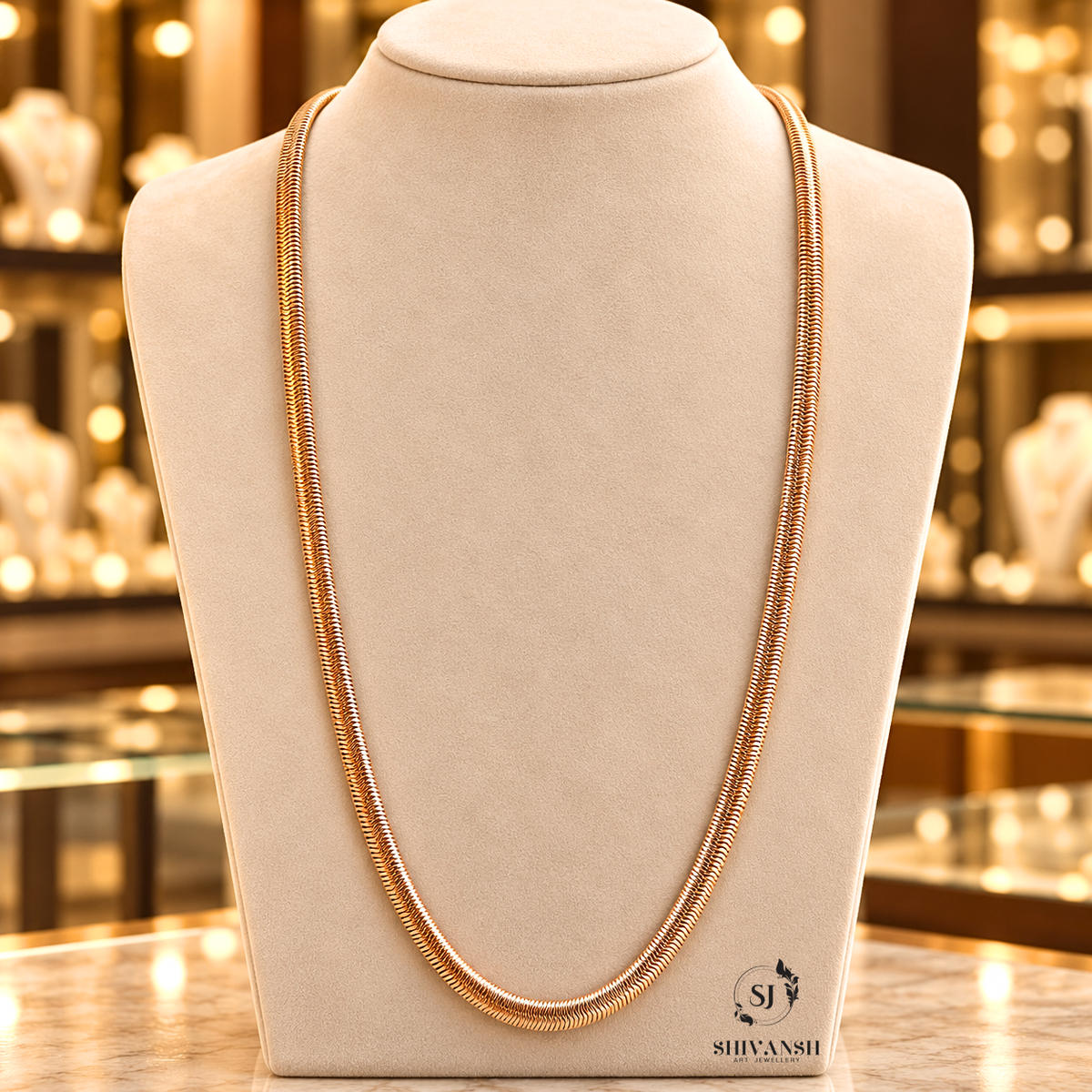 Premium Rosegold Snake Chain for Men