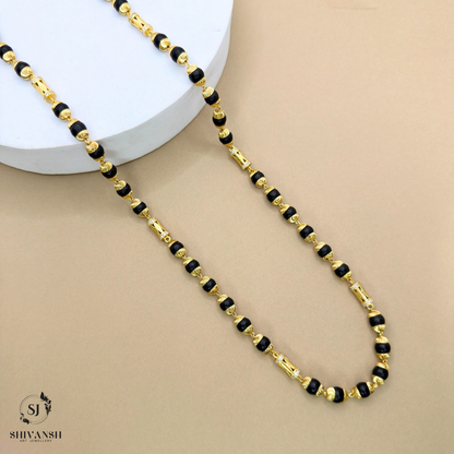 Gold Plated Diamond Beads Karungali Mala KL-02