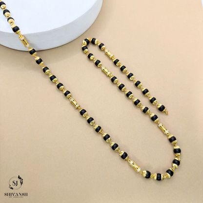 Gold Plated Diamond Beads Karungali Mala KL-02