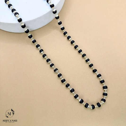 Silver Plated Eternal Karungali Mala