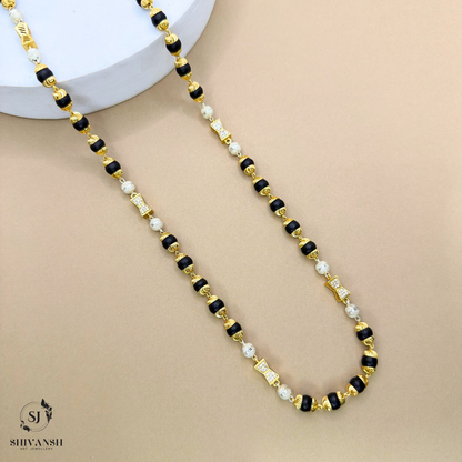 Premium Gold Plated Karungali Mala with Silver Plated Ball KL-03