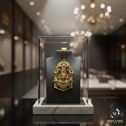 Tirupati Balaji Gold Plated Pendent