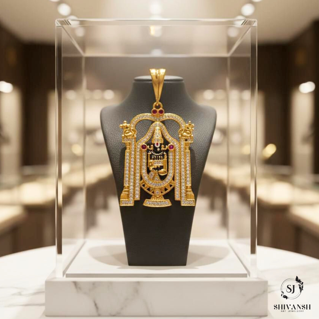 Luxury Tirupati Balaji Diamond Pendant