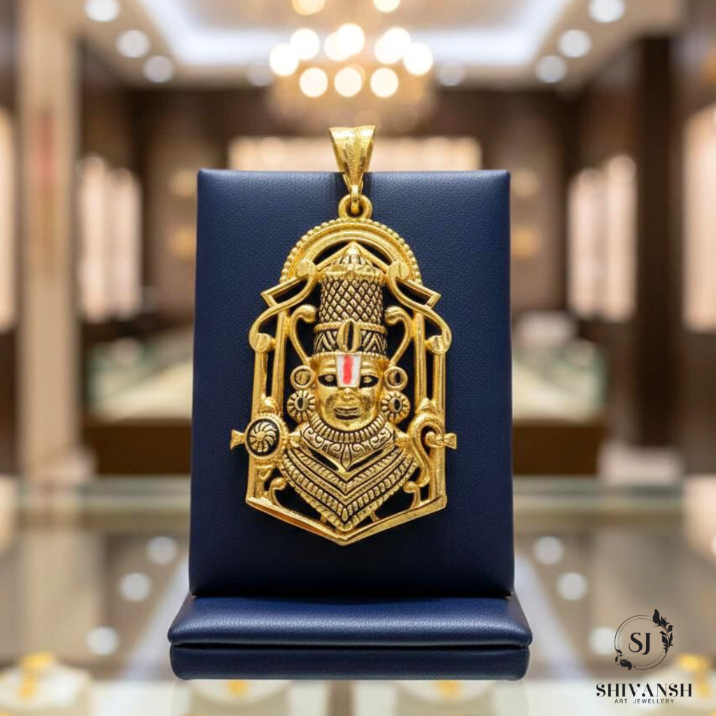 Tirupati Balaji Gold Plated Pendent