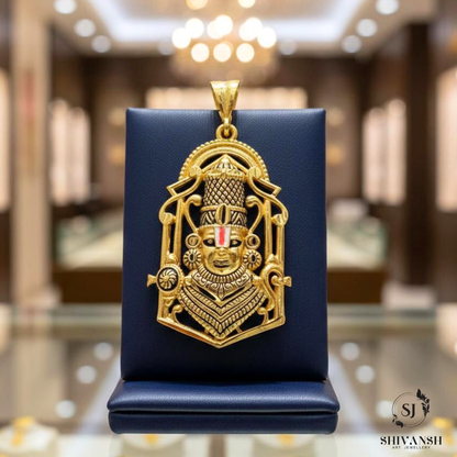 Tirupati Balaji Gold Plated Pendent