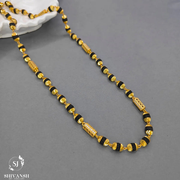 Premium Quality Diamond Beads Rudraksha Mala SJ-ML-02 - Shivansh art jewellery