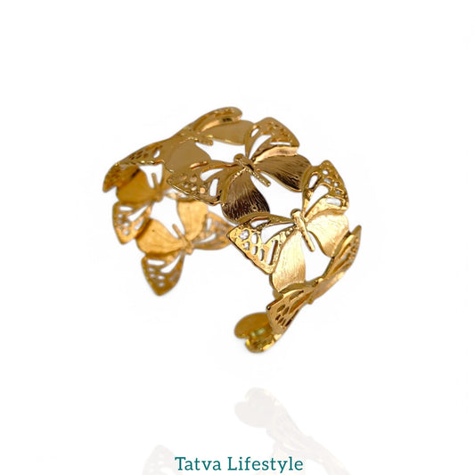 STATEMENT ADJUSTABLE BRASS CUFF