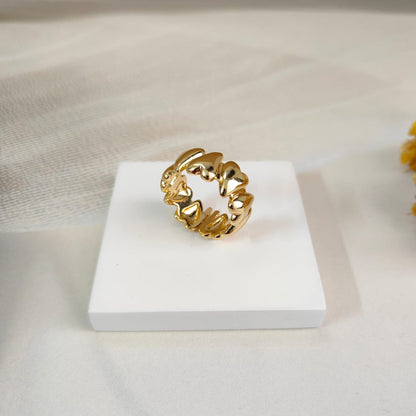 HEART BAND RING