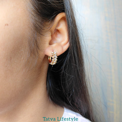 BLING ROSEGOLD HOOPS