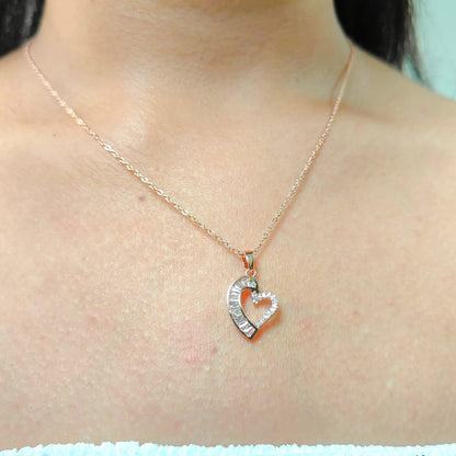 DIAMOND HEART NECKLACE 134
