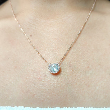 SOLITAIRE HALF RING NECKLACE 315