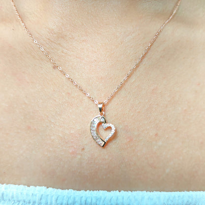 DIAMOND HEART NECKLACE 134